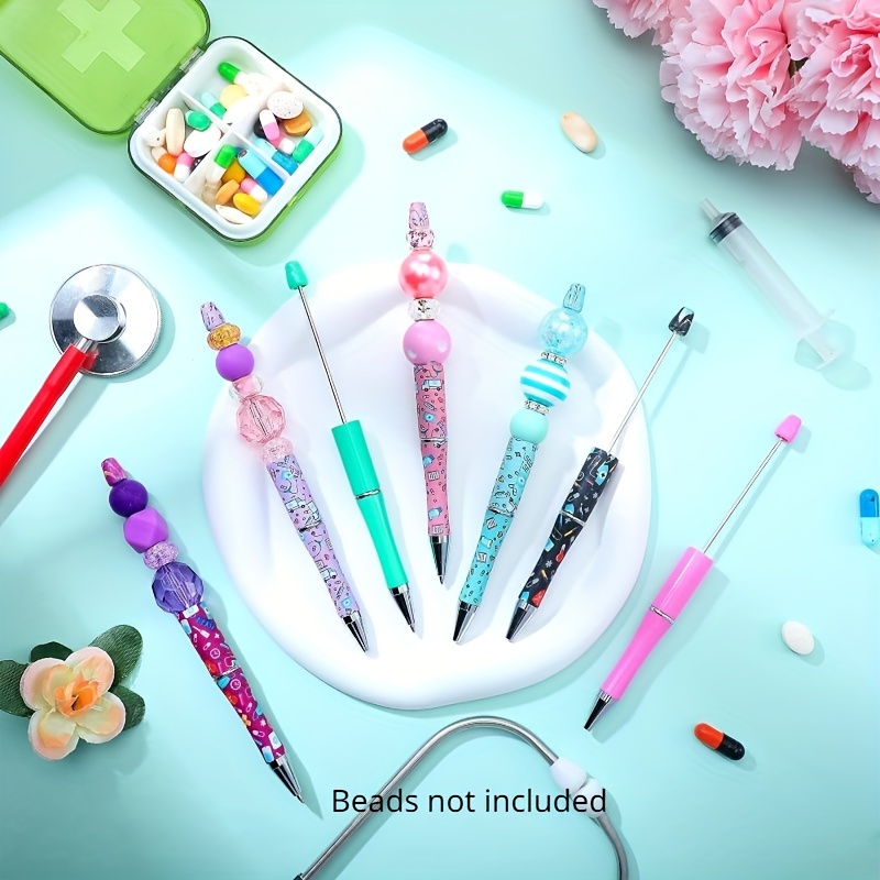 

30pcs Nurse Themed Ballpoint Pens Set, Diy Plastic Ballpoint Pens, Ballpoint Pens With Refills, Used For Nurse Gift Decoration With 30 Free Refills