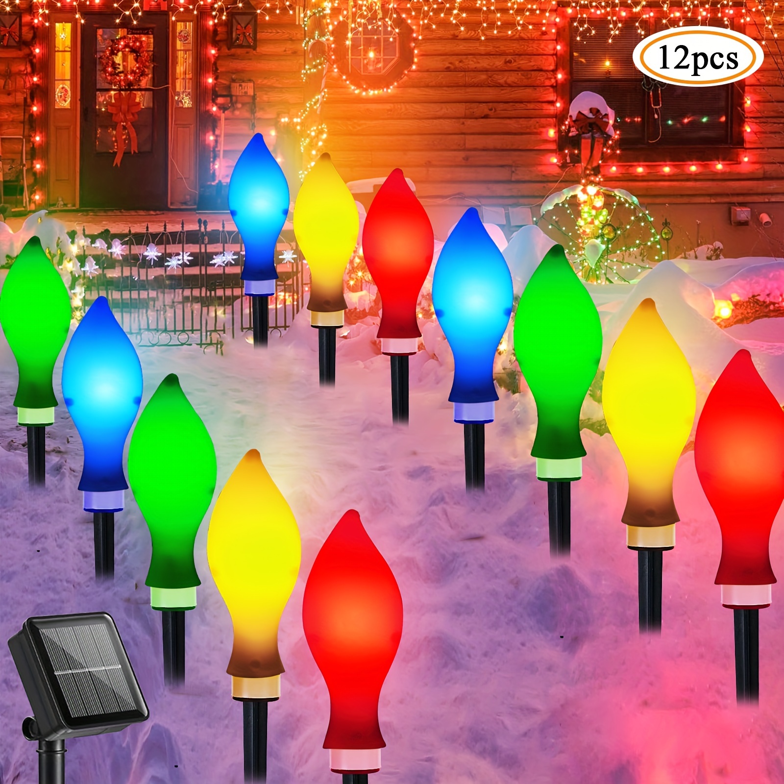 

12pcs Christmas Decorations , -shaped 8 , String Stakes For Christmas New