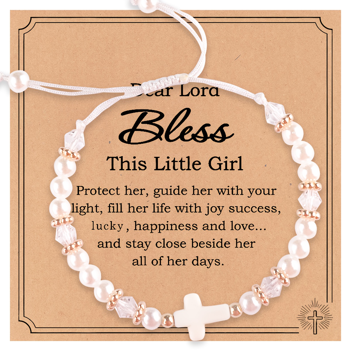 Image of The Cross Bracelet Is Imbued With Sentiments, Making It A Perfect Gift For On Occasions Like Birthdays, Valentine's Day, Easter, And Thanksgiving, To Wish Them Luck And