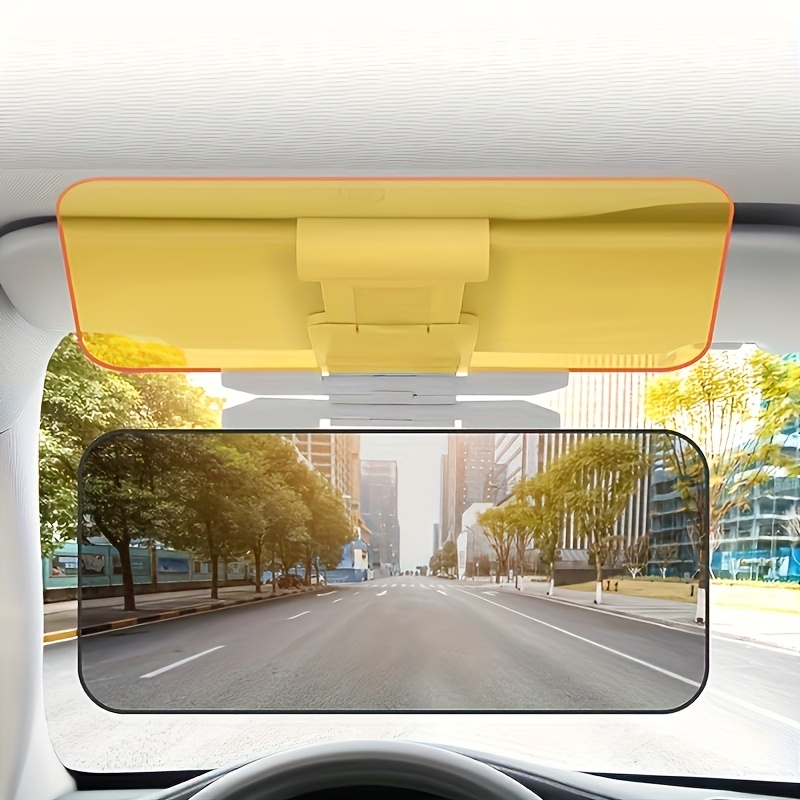 

Dual-use Car Sun Visor With Uv Filter & - Adjustable Clip, Reduces For Safety