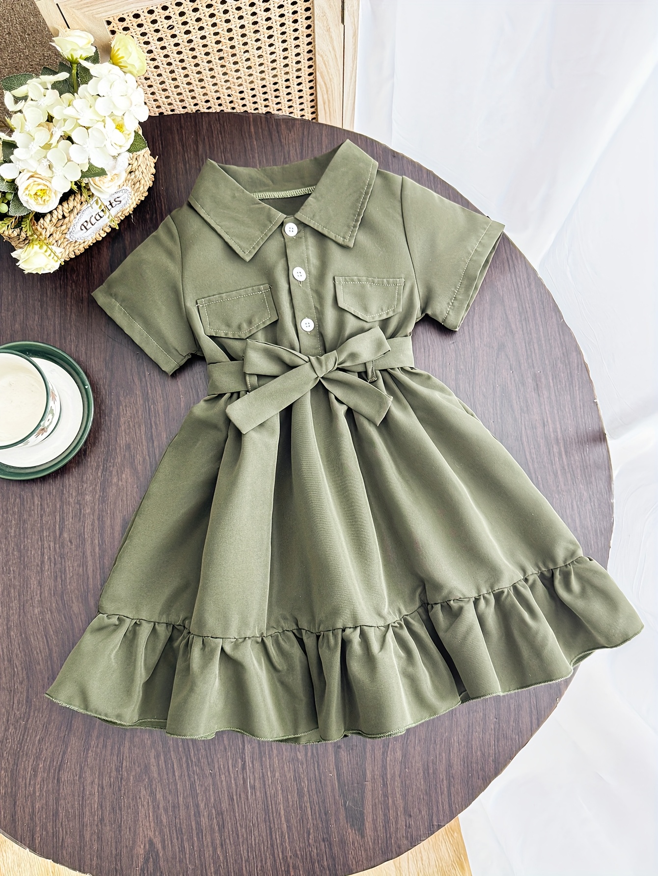 army green summer dress Berylove Women Dark Green Bridesmaid Dress with Slit Corset Mermaid Satin  Maxi Wedding Guest Dress main image 0