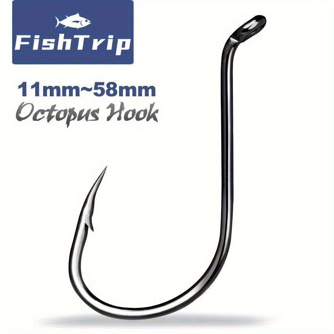 

High-strength -resistant Octopus Hooks, Suitable For Saltwater And Freshwater Fishing - High Carbon Tackle (11mm~58mm)