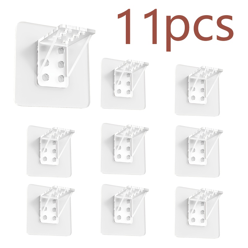 E-shop 5/11-teiliges, nicht perforiertes, selbstklebendes, transparentes Fixierband, geeignet für Bücherregale, Kleiderschränke, Badezimmerregale,