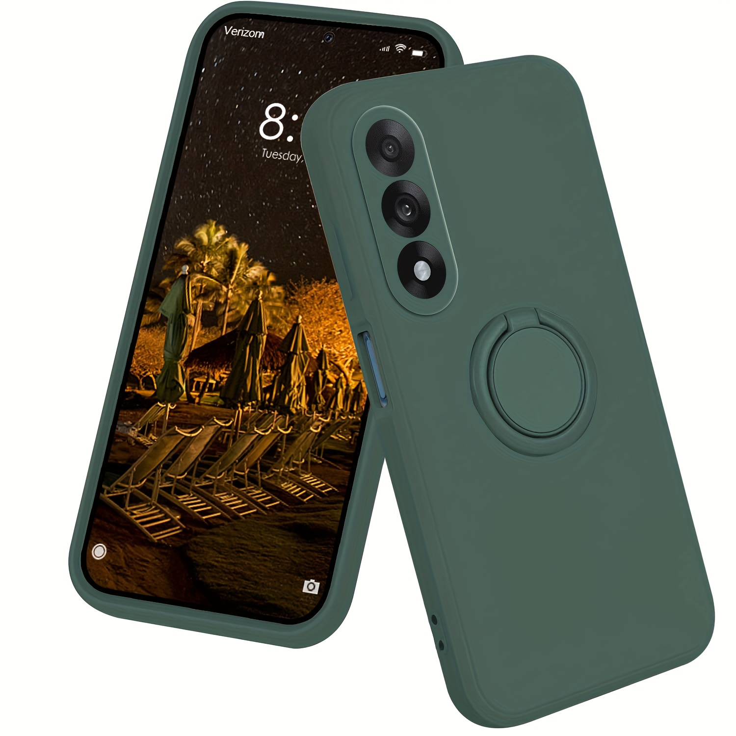 TEMU Cover Compatibile per OnePlus Nord 5, Disponibile in 8 Colori, con Anello, Supporto a 360簞, Montaggio Magnetico Auto e Custodia