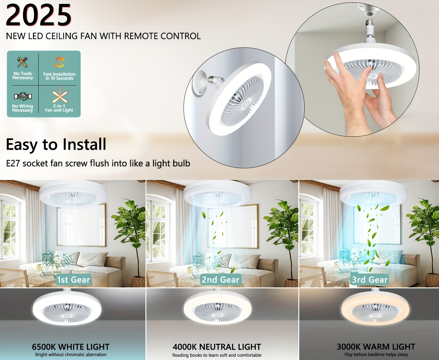 1pc 10 inch modern ceiling fan with remote control adjustable dimmable led light e26 e27 base for bedroom room home office energy lighting cooling fan bedroom airflow solution contemporary lighting durable construction remote control ceiling fan remote control fan fan remote control remote fan ceiling fan fan fan for home bathroom ceiling fan Product details 32