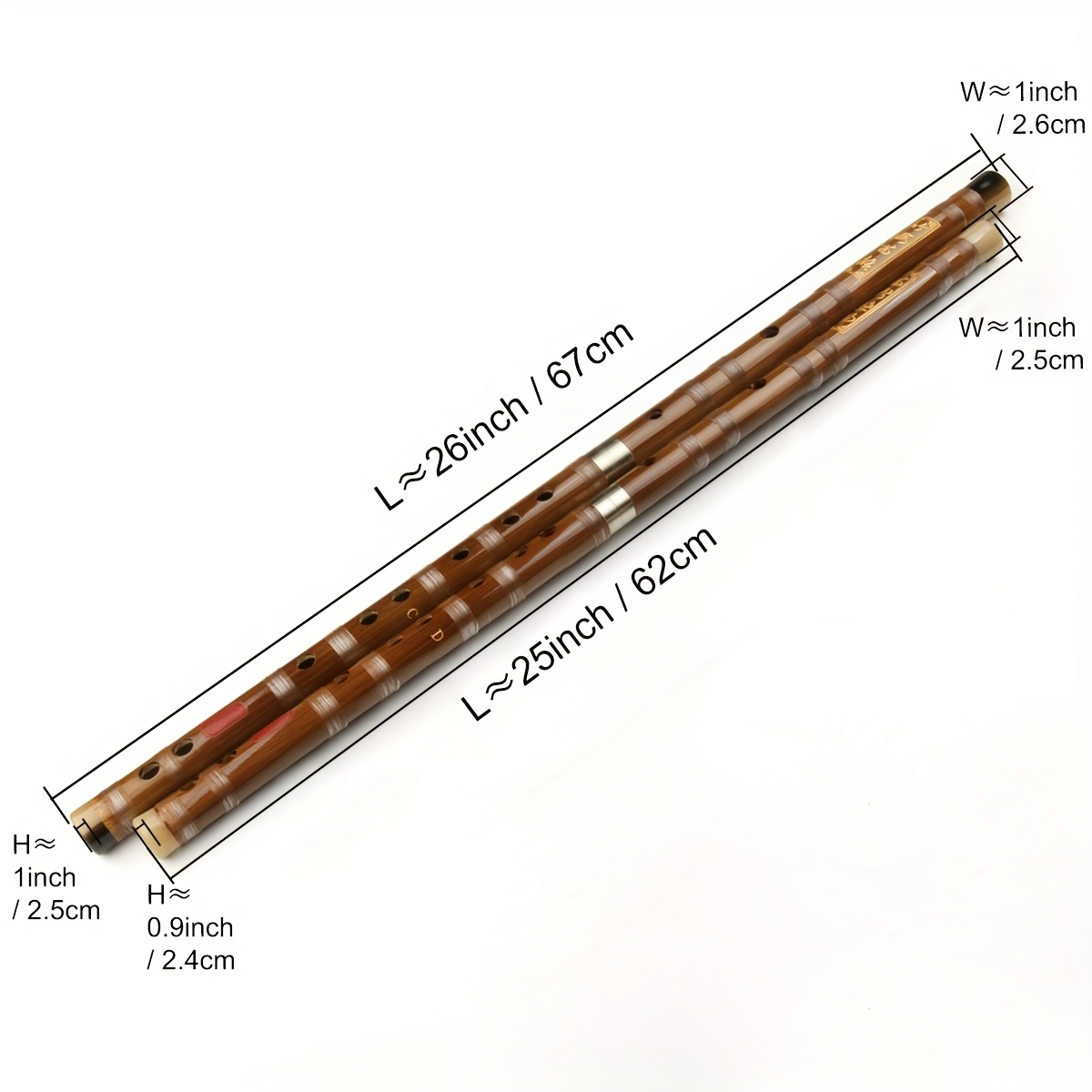   professional traditional chinese   bamboo flute two section c     flute with bag light brown baked paint   golden embellishments   notes for authentic sound cultural performance elegant instrument fine   music students musical   design durable construction traditional  