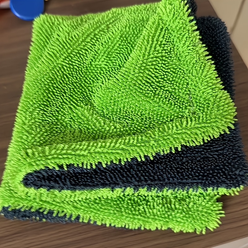 TEMU [] Suv Truck Drying Towel, Double-sided Microfiber, Machine Washable For Car Cleaning And Drying, Car Wash Accessory, Highly Absorbent Towel,