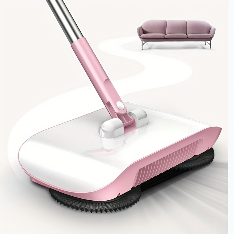 TEMU Hand-push Sweeping Robot - Home Sweeping Brush And Dustbin Set - Household Cleaning Machine - Lazy Companion