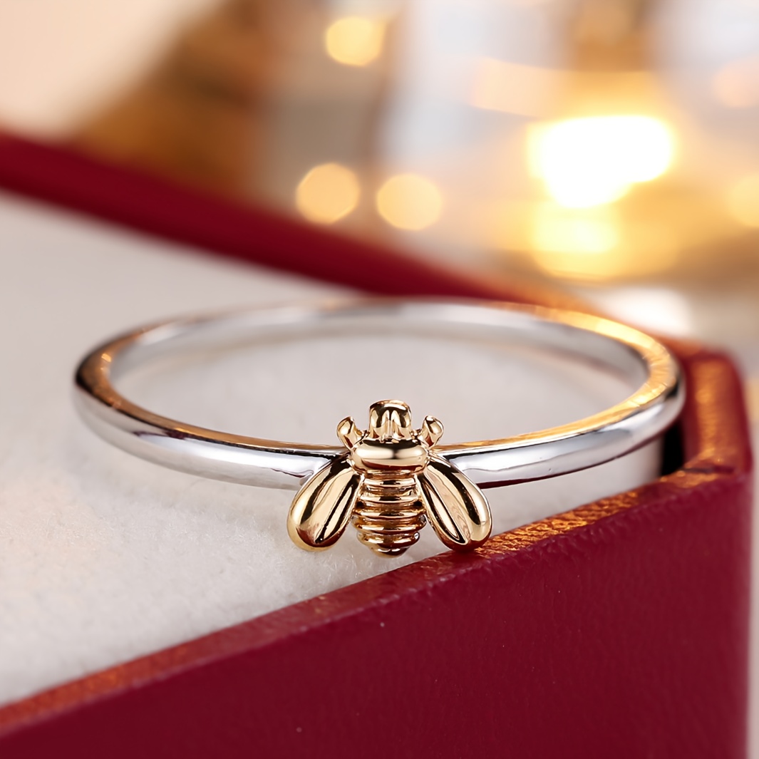 TEMU ANGOL A Anello a forma di ape da donna, elegante e , un pezzo a tema animale per l'uso , le feste e come regalo per gli