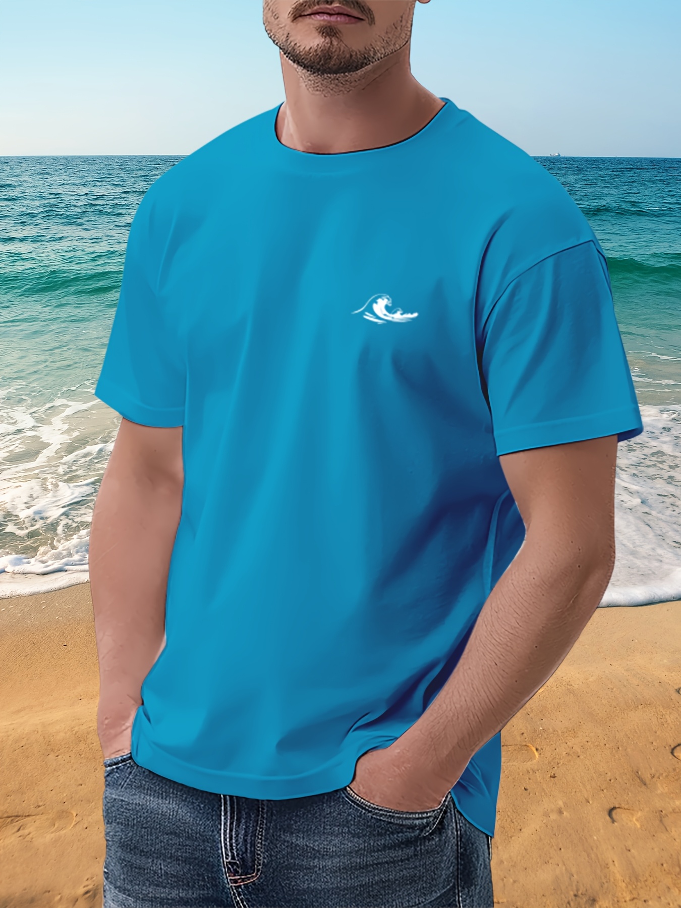 Wave 180G Men's Short-Sleeve Printed T-Shirt