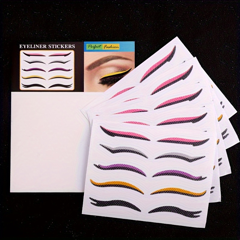 

50-piece Waterproof Eyeliner Stickers Set With Sweat-proof Eye-lift Tape, Hypoallergenic Dual-sided Adhesive Eyelid Strips, Long-lasting Eye Makeup Enhancement, Alcohol-free