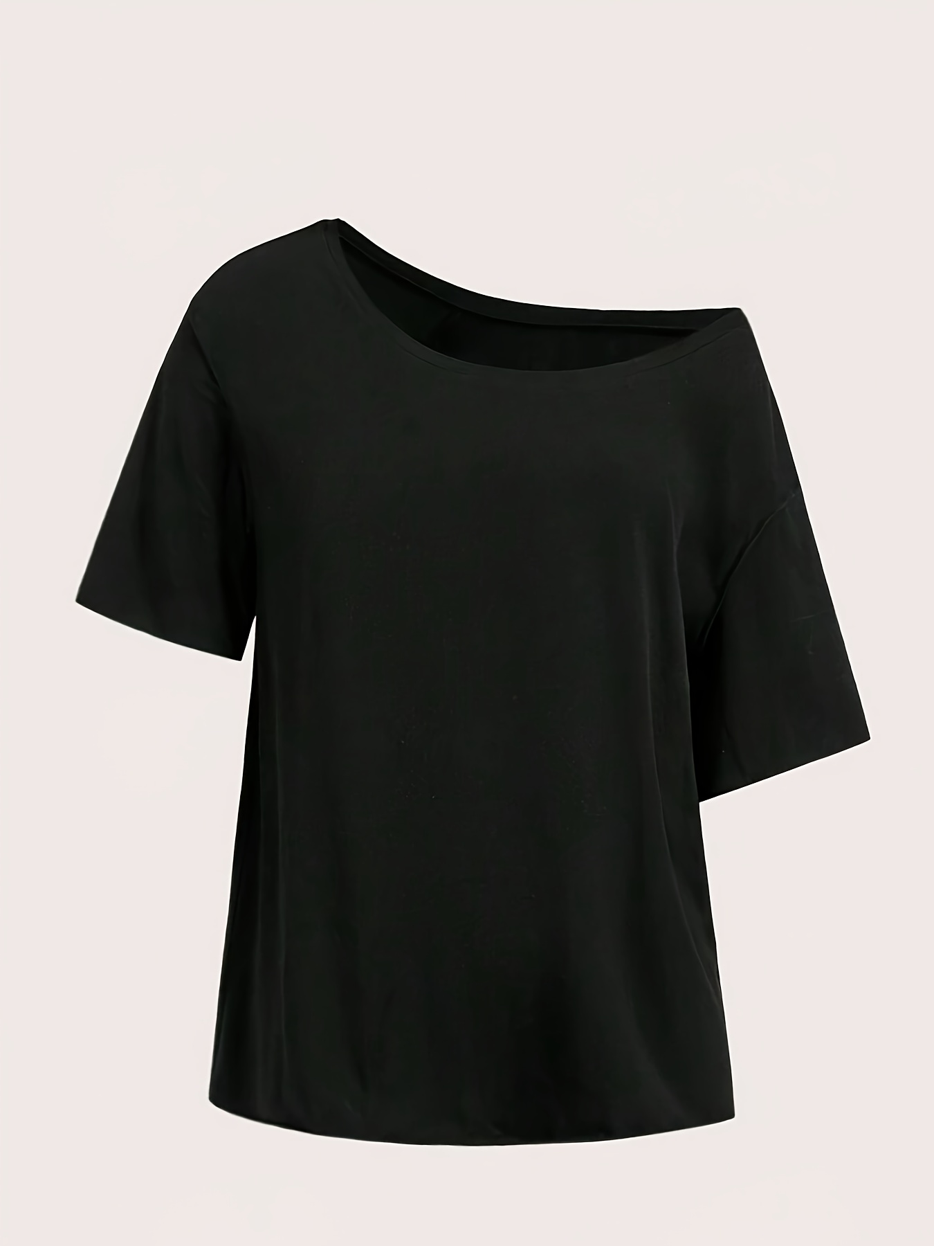 women's oversized drop shoulder t shirt solid Temu Bahrain