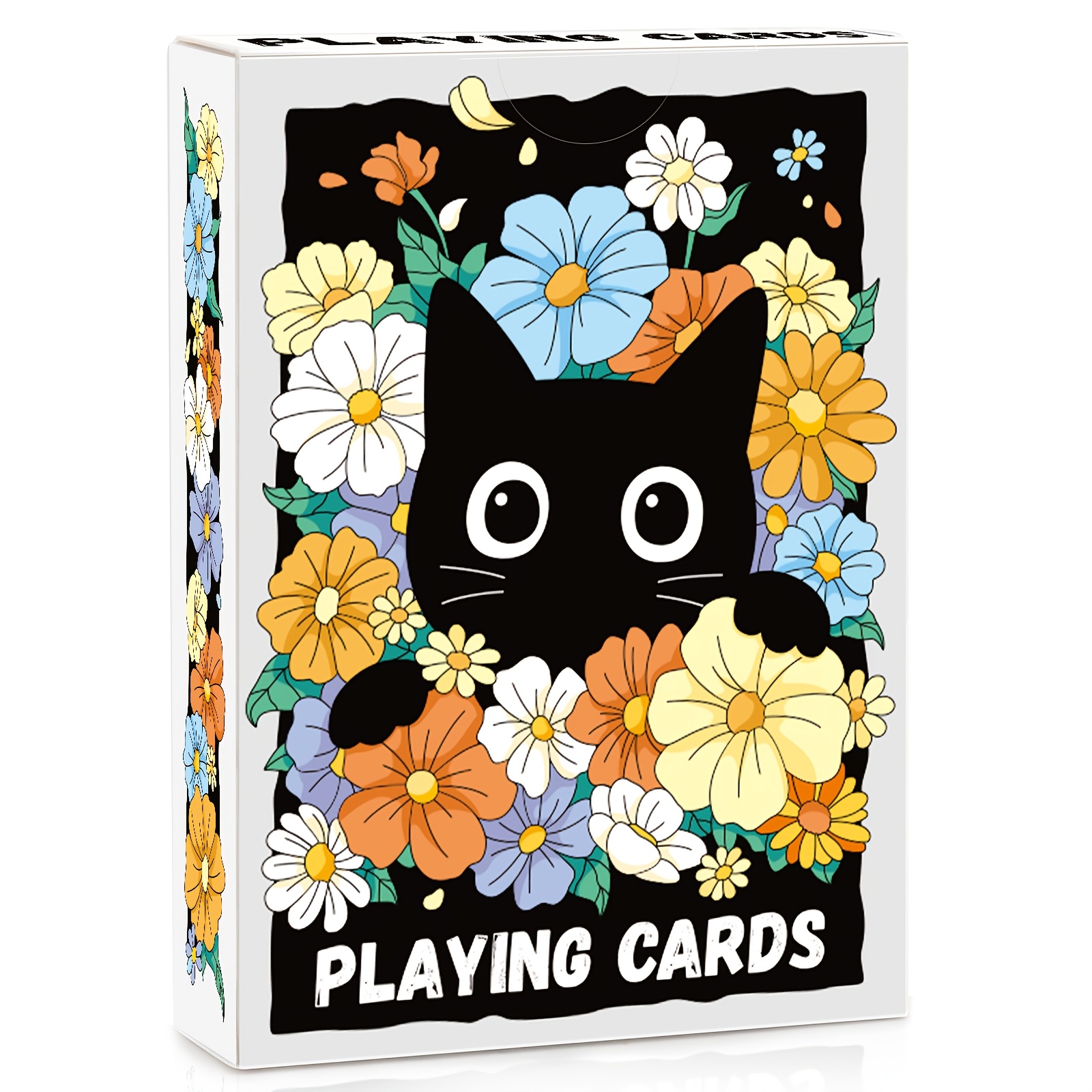 Image of 1/ 2 Decks Black Cat-themed Playing Cards, Fun Playing Cards, Standard Adult Playing Cards, Suitable For Family , Party Entertainment, And