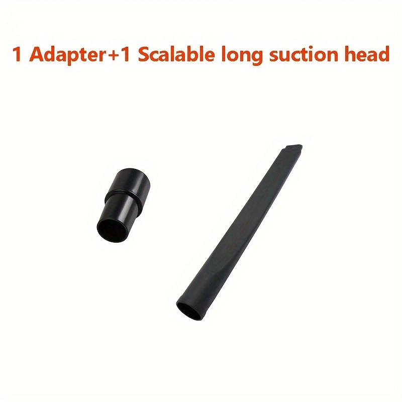 Image of 1set Vacuum Cleaner Accessories Long Flat Retractable Suction Head 32/ Adapter Flat Mouth Suction Head Suction Head Extended Flat Mouth Brush