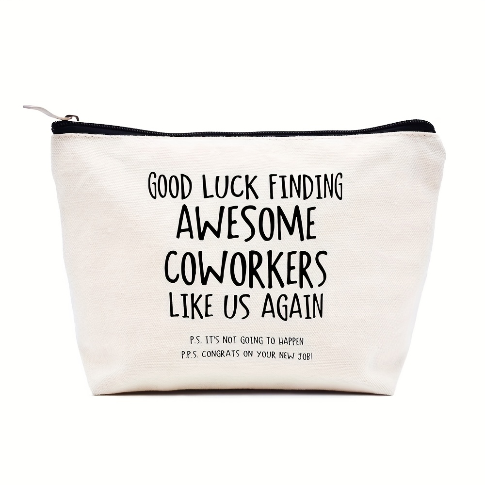 1pc gifts left by colleagues farewell gifts leaving gifts for colleagues   farewell gifts for boss woman her friends makeup bag makeup bag travel bag good luck   great colleagues