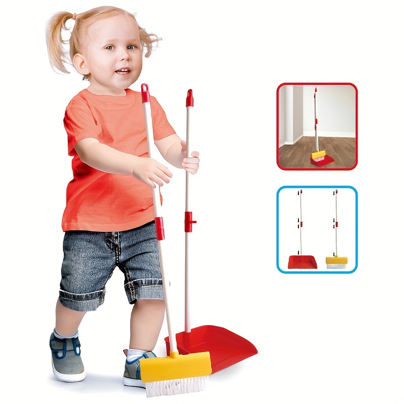 

Kids Cleaning Set And Mop, For Boys And , Includes Dustpan, Plastic Household Cleaning Toy Set