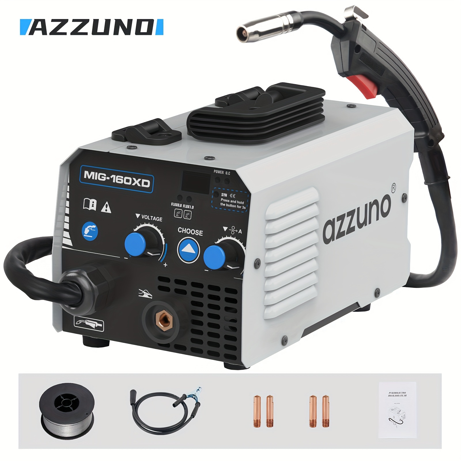   mig welding machine 220v no gas semi automatic with flux cored wire mini portable welder for home using