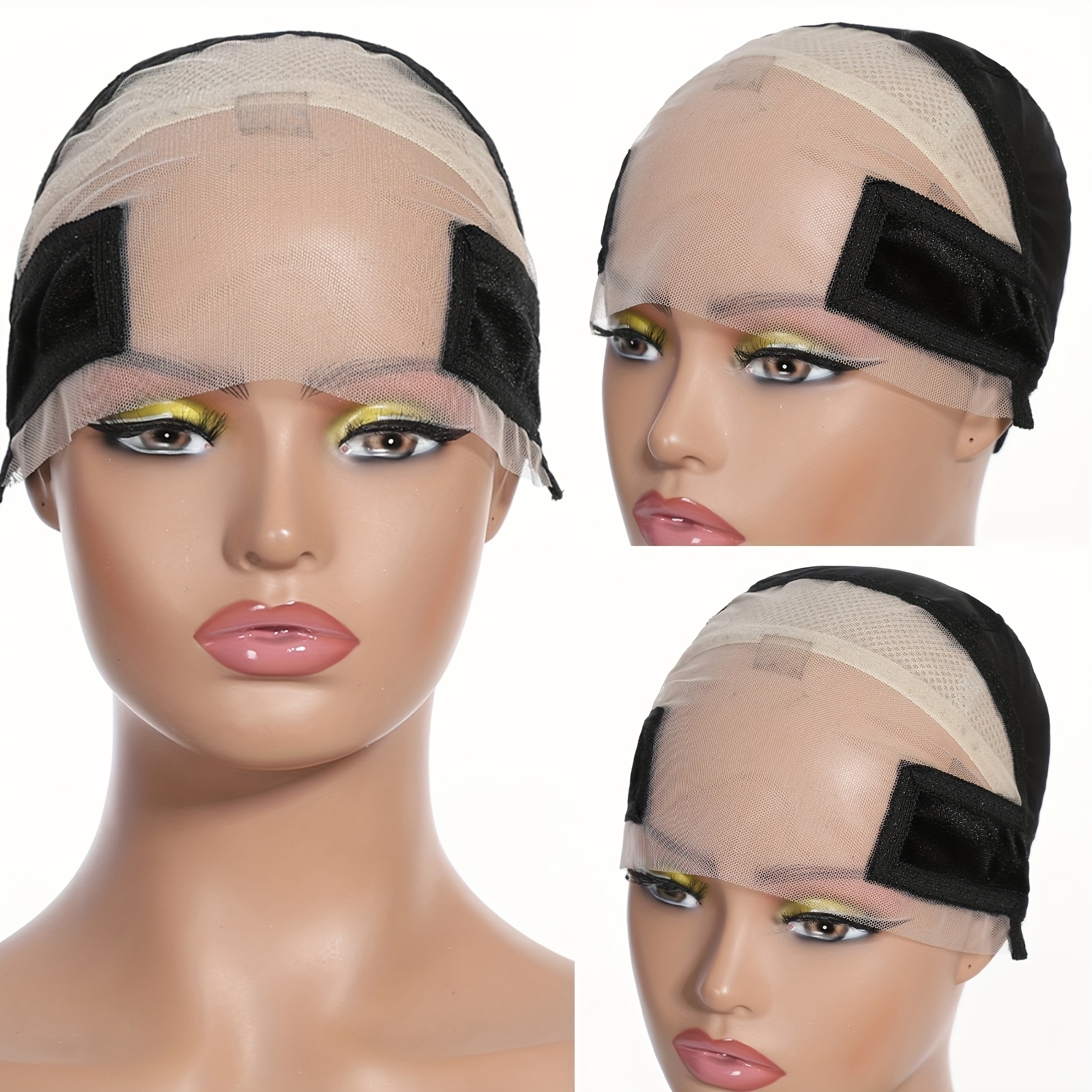 11x5 lace max wig grip cap for women non slip adjustable wig caps holds glueless wigs   in place reusable hd lace cap with headband for lace front wigs   fits all Product details 1