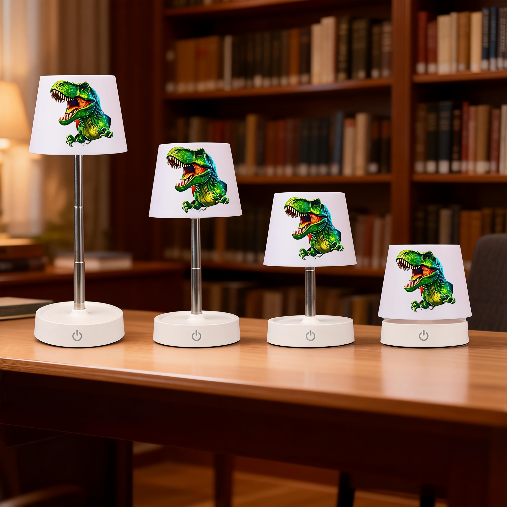 Modern Touch Control LED Table Lamp with Tyrannosaurus Rex Design
