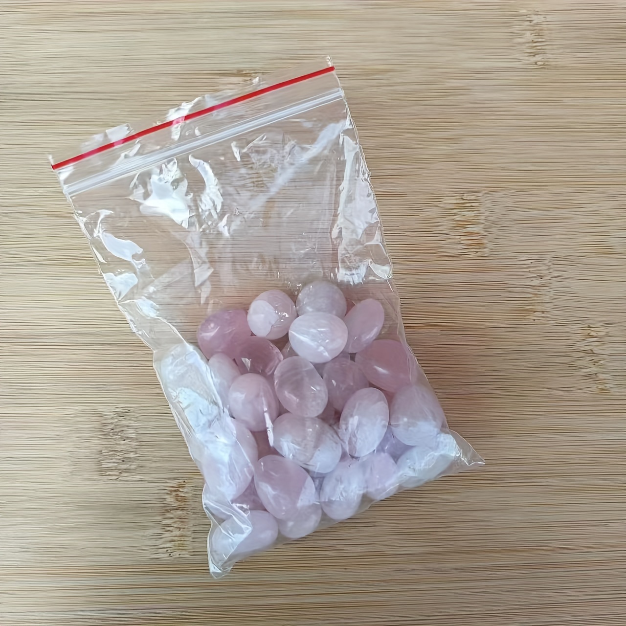 E-shop 100G Natürliche Rosenquarz-Tumble Steine, Natürlicher Rosenquarz Rohstein Poliert, 9mm--15mm Kristall Dekorationssteine, Steine,