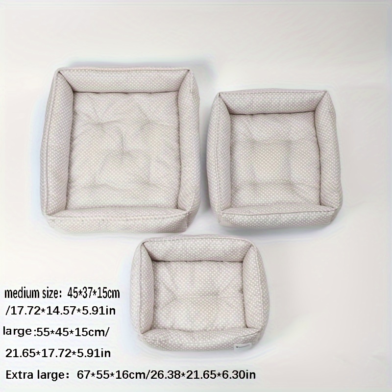 1pc korean style pet bed for   checkered   removable washable sleeping mat   for pets Product details 1