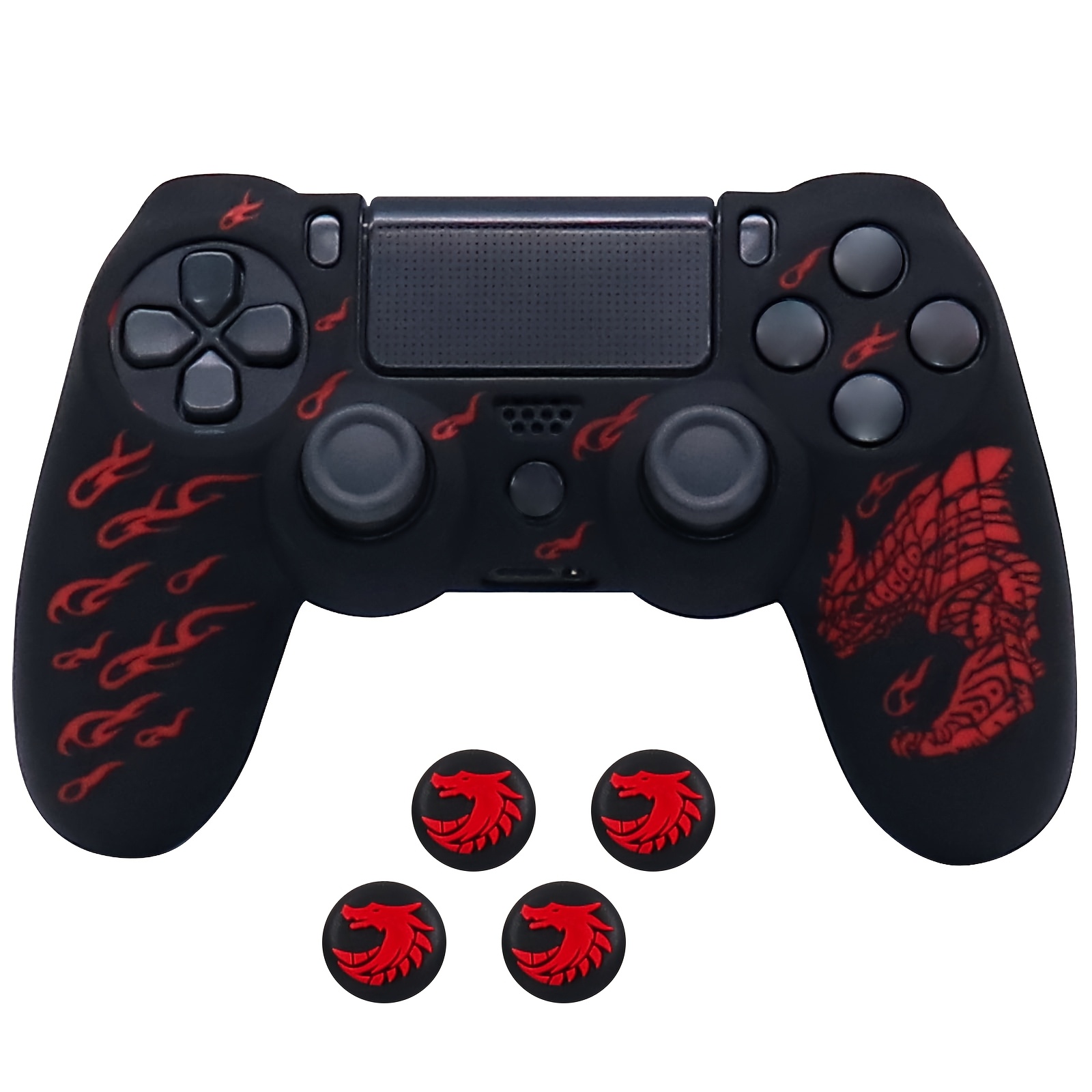 Mehka zaščitna prevleka za krmilnik Playstation 4, koža za igralni krmilnik, dodatki za igre za PS4 z zaščitnimi pokrovčki za krmilne palice