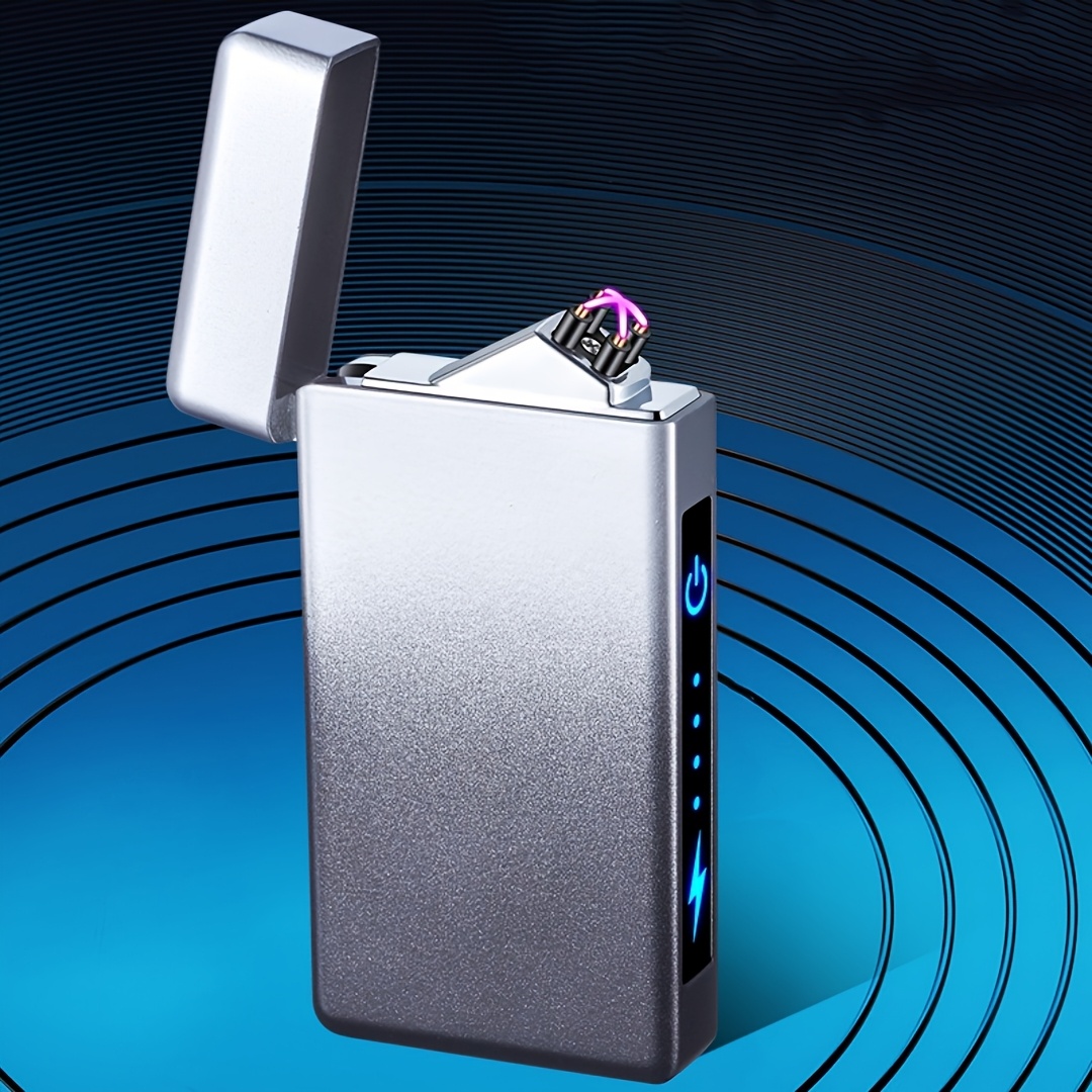 USB Rechargeable Electronic Lighter with Plasma Pulse Ignition - USB-Powered Candle, Gas Stove, Oven & Ignition Stick Lighter - USB-C Fast Charging, Long-Lasting Power, Safety Lock & One-Touch Operation - Ideal for Camping, Kitchen, BBQ, Emergency - Perfect Gift for Christmas, Mother's Day, Father's Day - Compatible with Smartphones & USB Devices