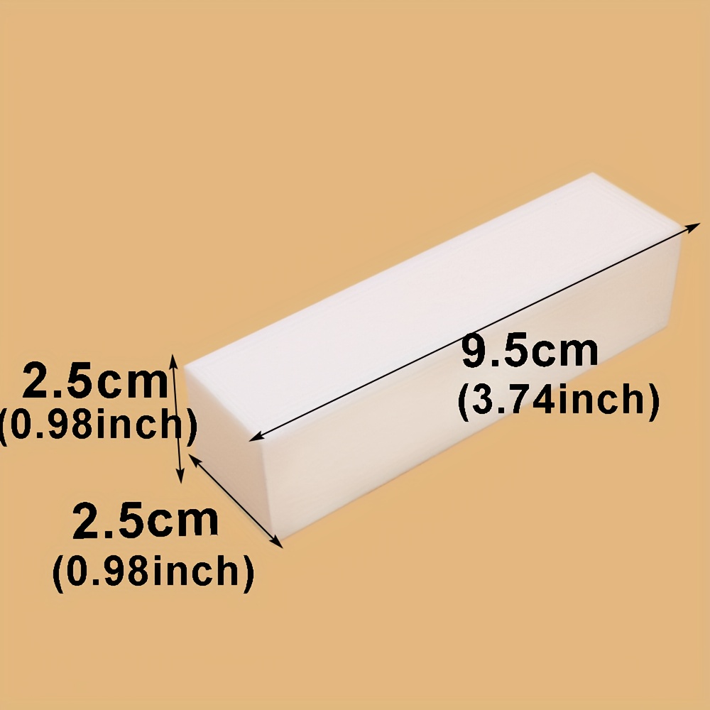 2pcs White Sponge Nail Buffer Block for Professional Use