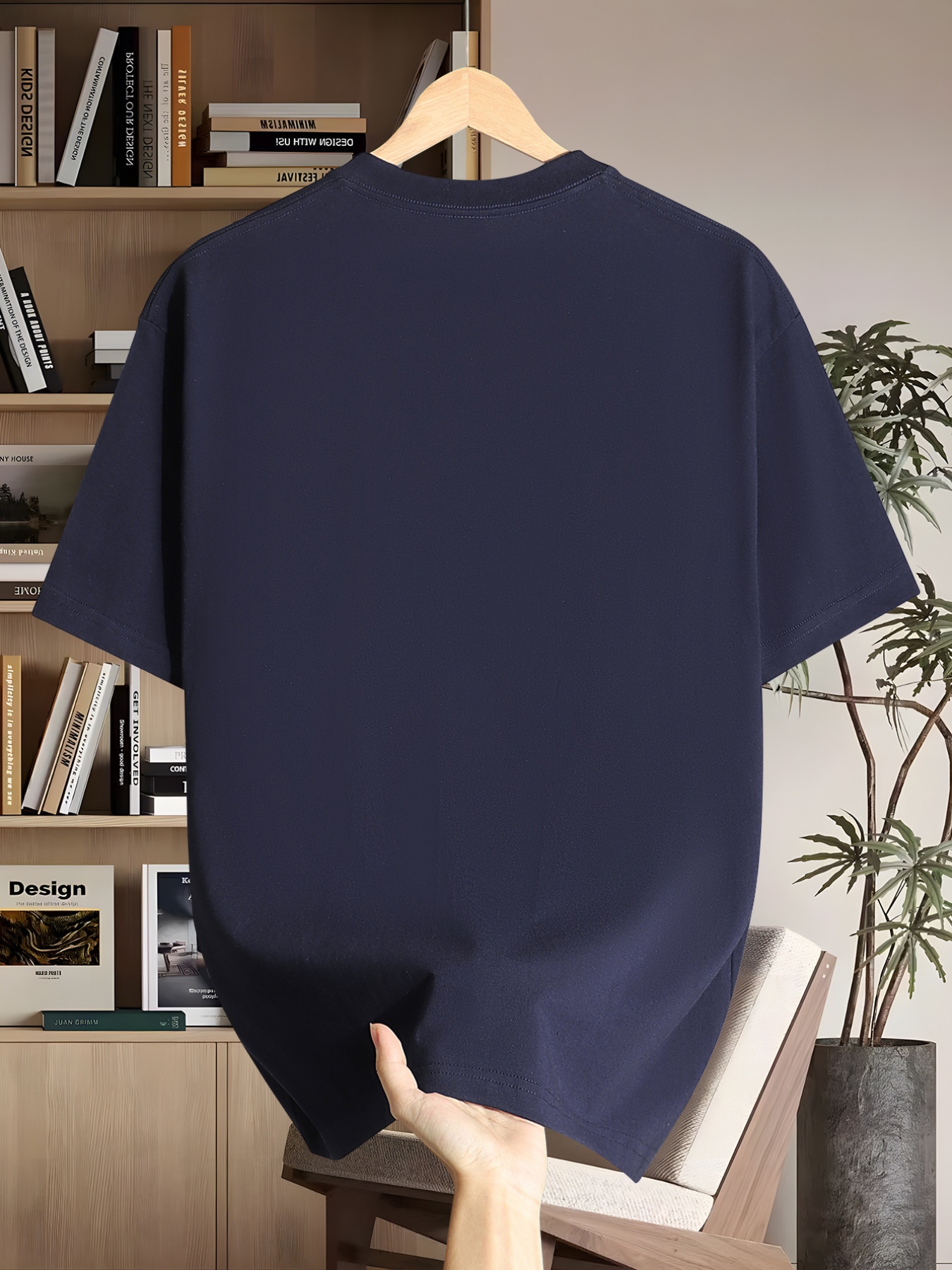 Men'S Short Sleeve T-Shirt | Casual Crew Neck with Slight Stretch, Geometric Pattern, Summer Season, Regular Fit for Adults