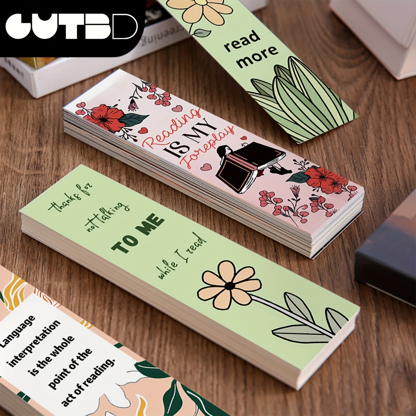 

Gutbd 30pcs Bookmarks With Inspirational Quotes - Perfect Gift For Readers, Ideal For Christmas & Halloween