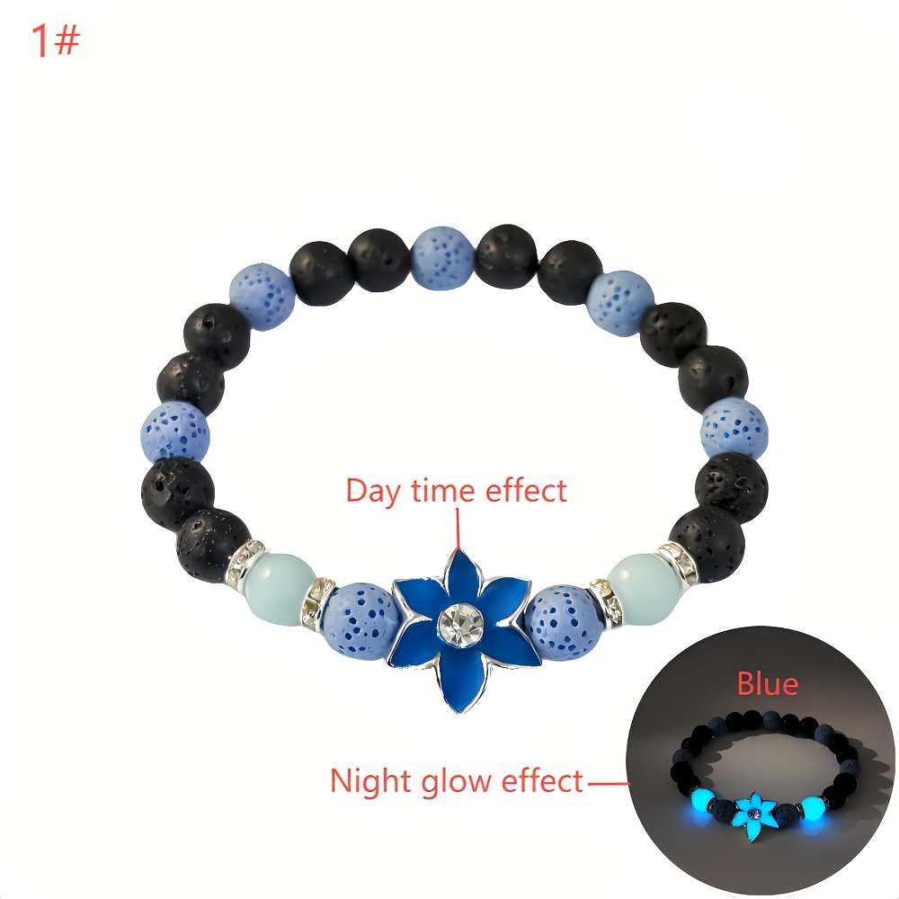 Image of -petal Purple Shaped Blue Bracelet Retro Suitable For Perfect Gift, Holiday Gifts, Party Gifts