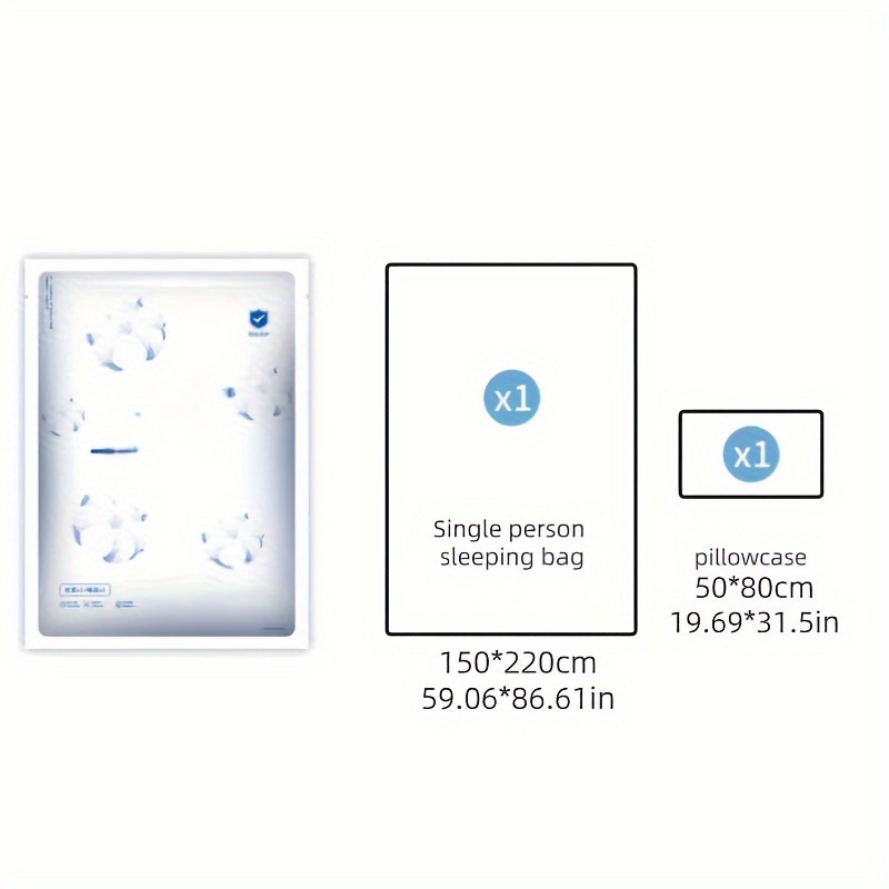 Disposable Sleeping Bag Set Travel Sleep Bags With Pillowcase