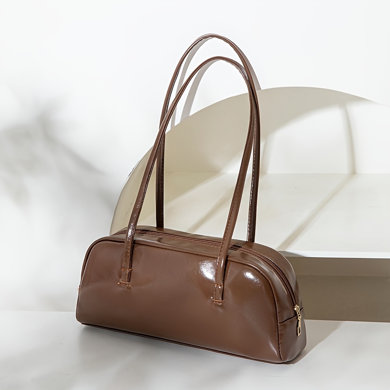 TEMU Bolso de original y a , bolso de sencillo, y versátil, con correa larga fija/cierre de cremallera, bolso de mujer con estilo, para fiestas,