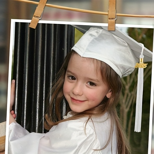 slim fit dress slacks Shiny Kindergarten Graduation Gown Cap & Tassel Charm Forest Green –  GradPlaza main image 0