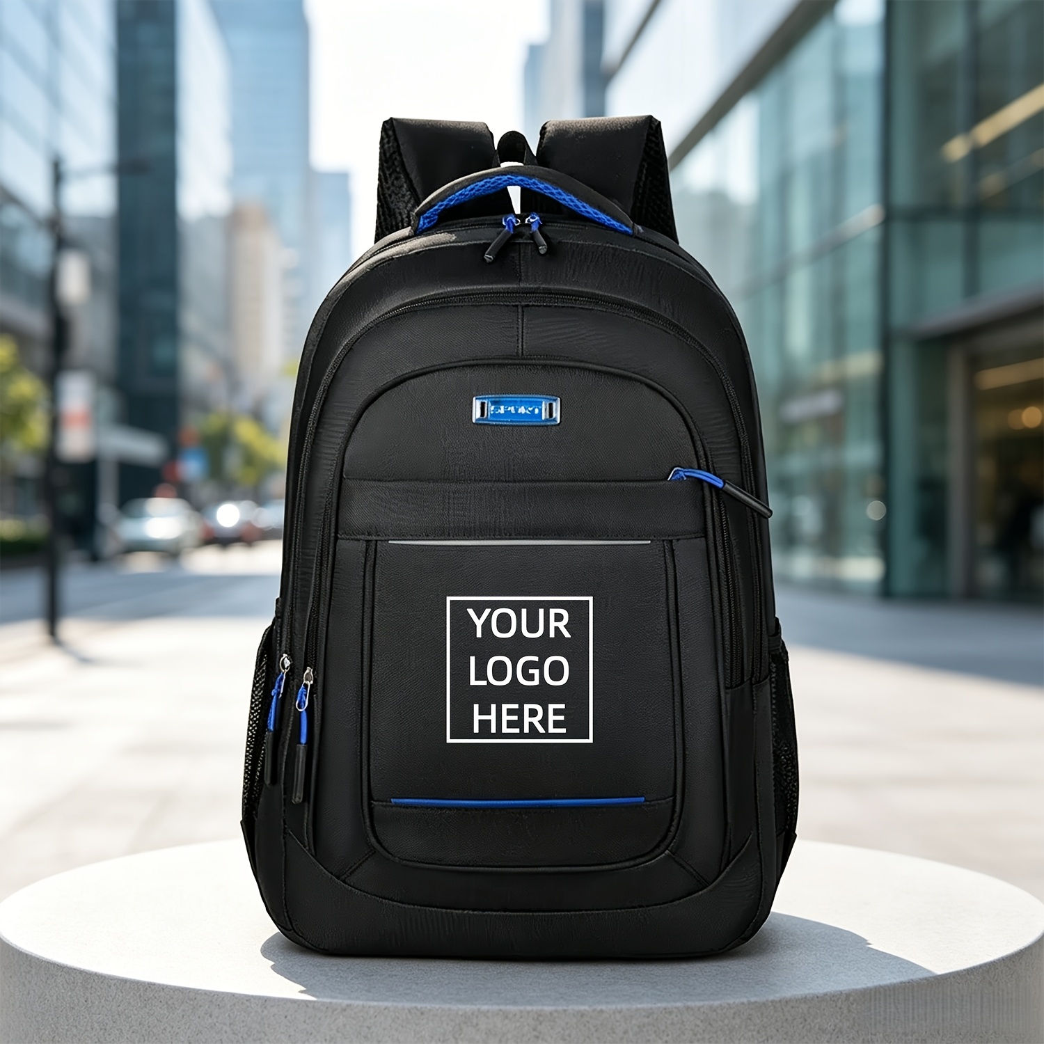 TEMU A Customizable Casual Backpack With Name/logo/photo Options, In Multiple Colors. Featuring A Stylish And , This Personalized Product Allows For