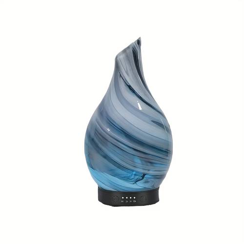 essential oil diffuser aromatherapy diffuser 4 06 oz glass ultrasonic essential oil diffuser silent waterless off 4 second timer 7 color night light for home