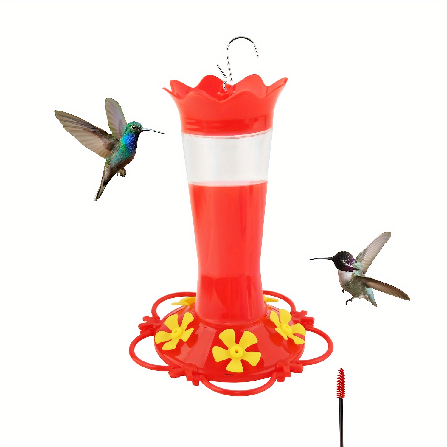 

1pc For Outdoors Hanging, 6 Feeding & Built-in Ant , Wild Bird Feeder For Outside Garden Yard Patio