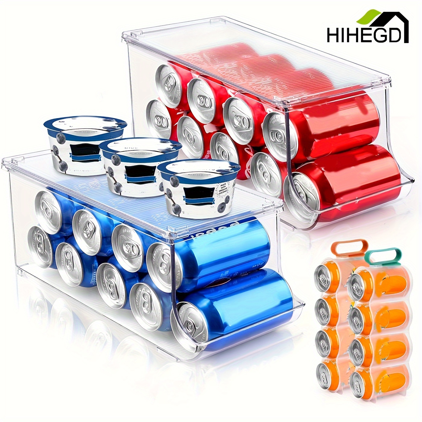 

Refrigerator Organizer , Can Organizers, Dispenser For Pantry, , , , Cabinets-holds 9 , Bpa-free, Clear