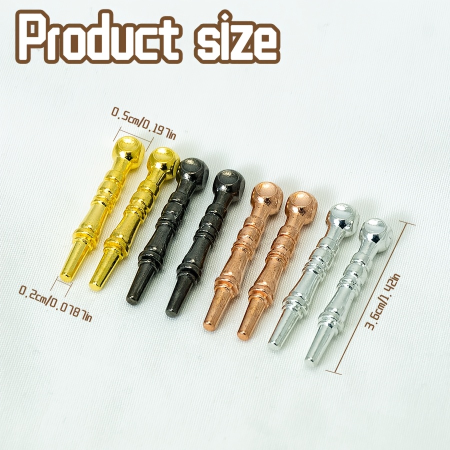 TEMU 8pcs Cribbage Pegs Set With A – Metal Scoring Pegs In Golden, Silvery, Rose Golden & Black – Replacement Pegs For Cribbage Board – Score Peg