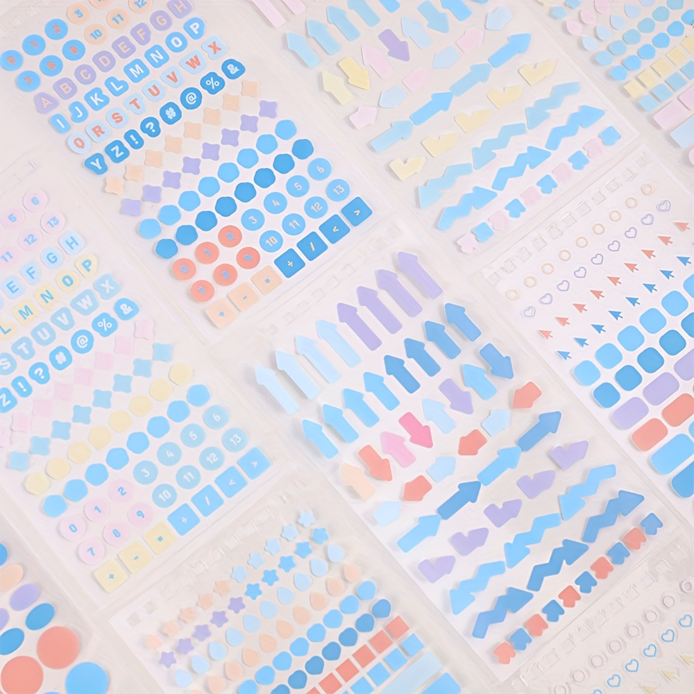 3424pcs Colorful Mood Stickers for DIY Crafts