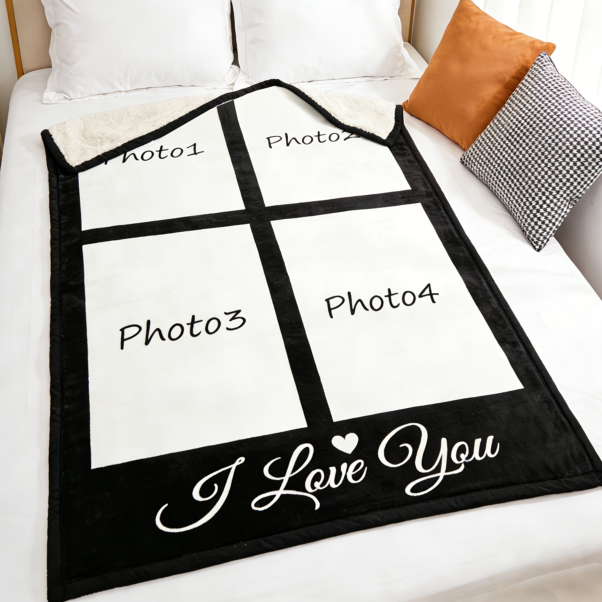 E-shop Personalisierte Foto-Fleece-Decke - Individuelle Bilder hochladen, beidseitiger Druck mit eigenen Motiven & Textem Soft Flanellstoff