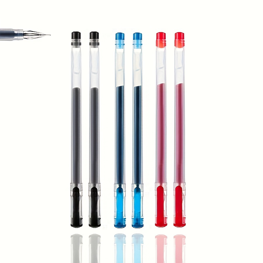 

6- Diamond Tip Pens, //red, -dry Ink, For , School, Writing , Plastic, , - Ink Pens