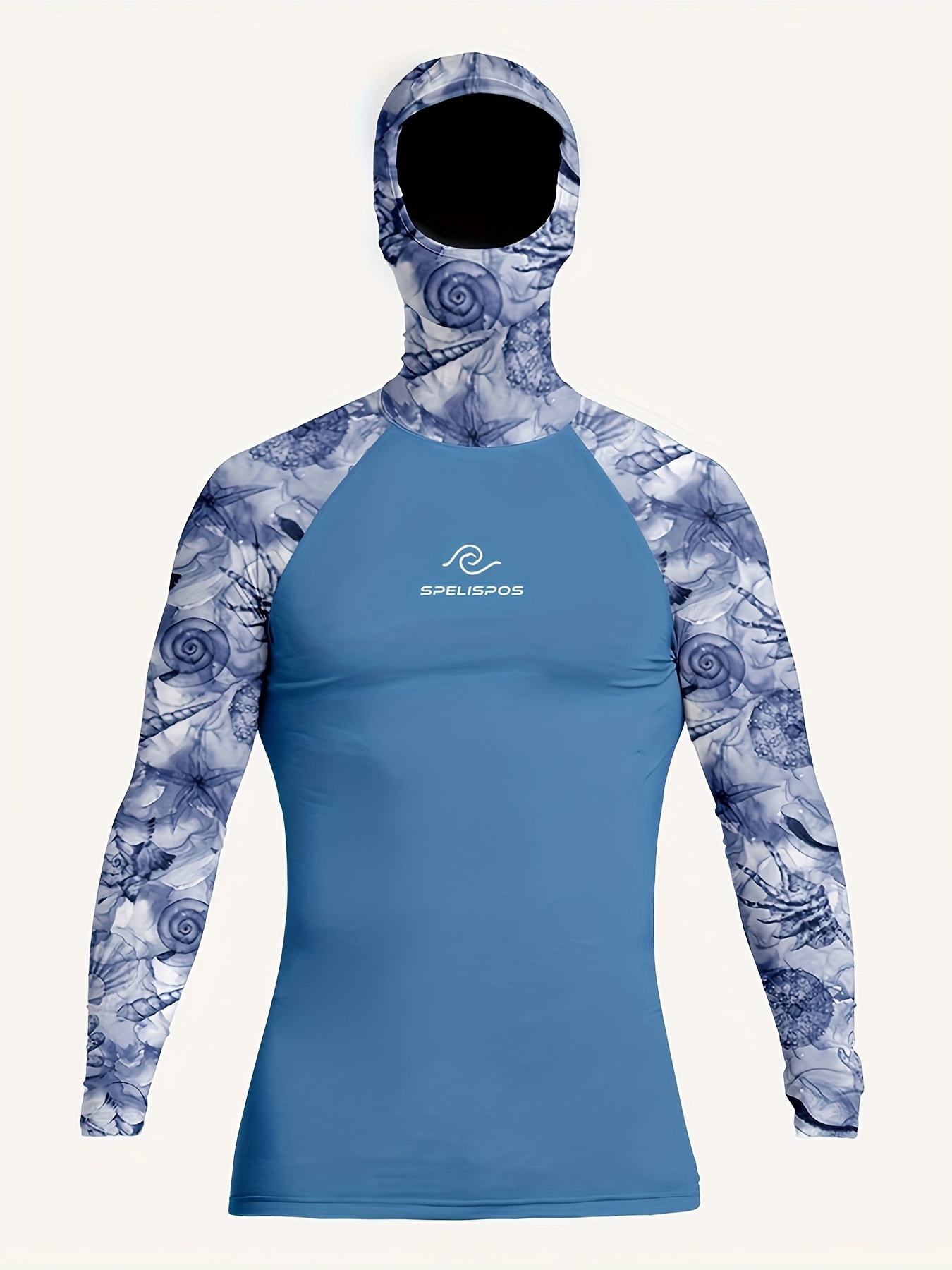 Tight Running Hood Men Rash Guard Cap Diving Suits Swimwear Hat Long  Sleeve T-shirt Swimming Tight Beach Jersey Fit T Shirt