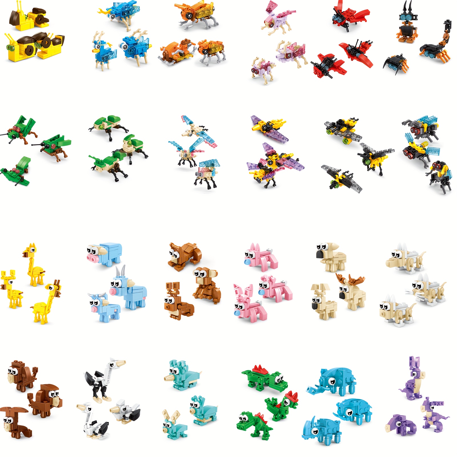 Forest Animals & Insects Assembly Models