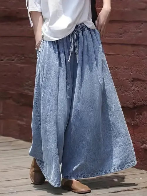 ladies casual wide leg pants durable and practical with pockets comfortable and versatile for daily use machine washable
