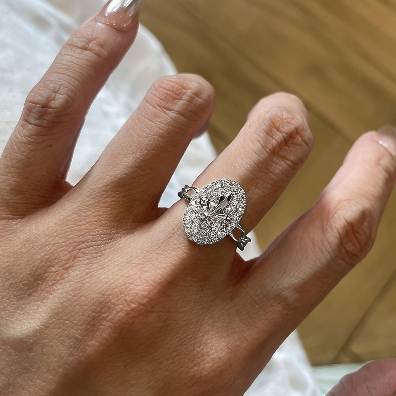 3pc Unisex Stackable Zirconia Ring Set, Elegant Luxury