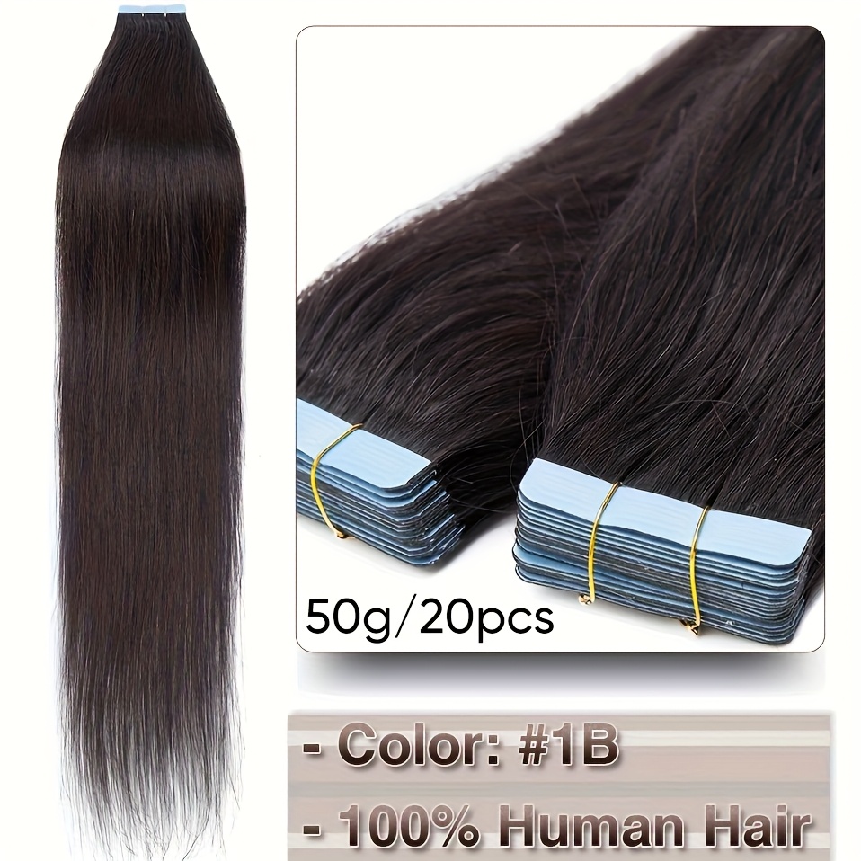 Human Hair Tape In Hair Extensions 20pcs/pack European Straight Invisible Tape Ins Adhensive Hair Extensions