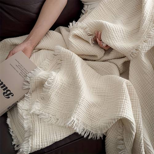 20 linen 80 4 layer gauze blanket soft breathable anti static throw for
