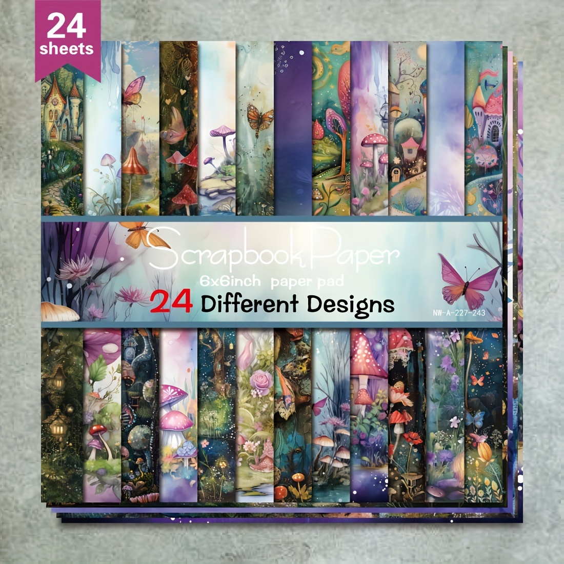 

24- 6x6 , , Art Pattern For Diy Scrapbooking, Card Making, Office Supplies, Decorative Cardstock