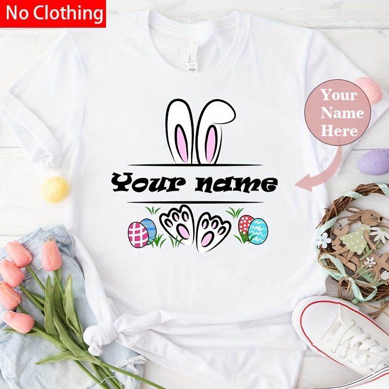 

Custom Easter Heat Transfer Decals - Personalized Letter Iron-on Vinyl Stickers For Diy T-shirts, Masks, Jeans & Backpacks - Unique Gift Idea